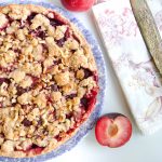 Plum Tart with Hazelnut Crumb Tart