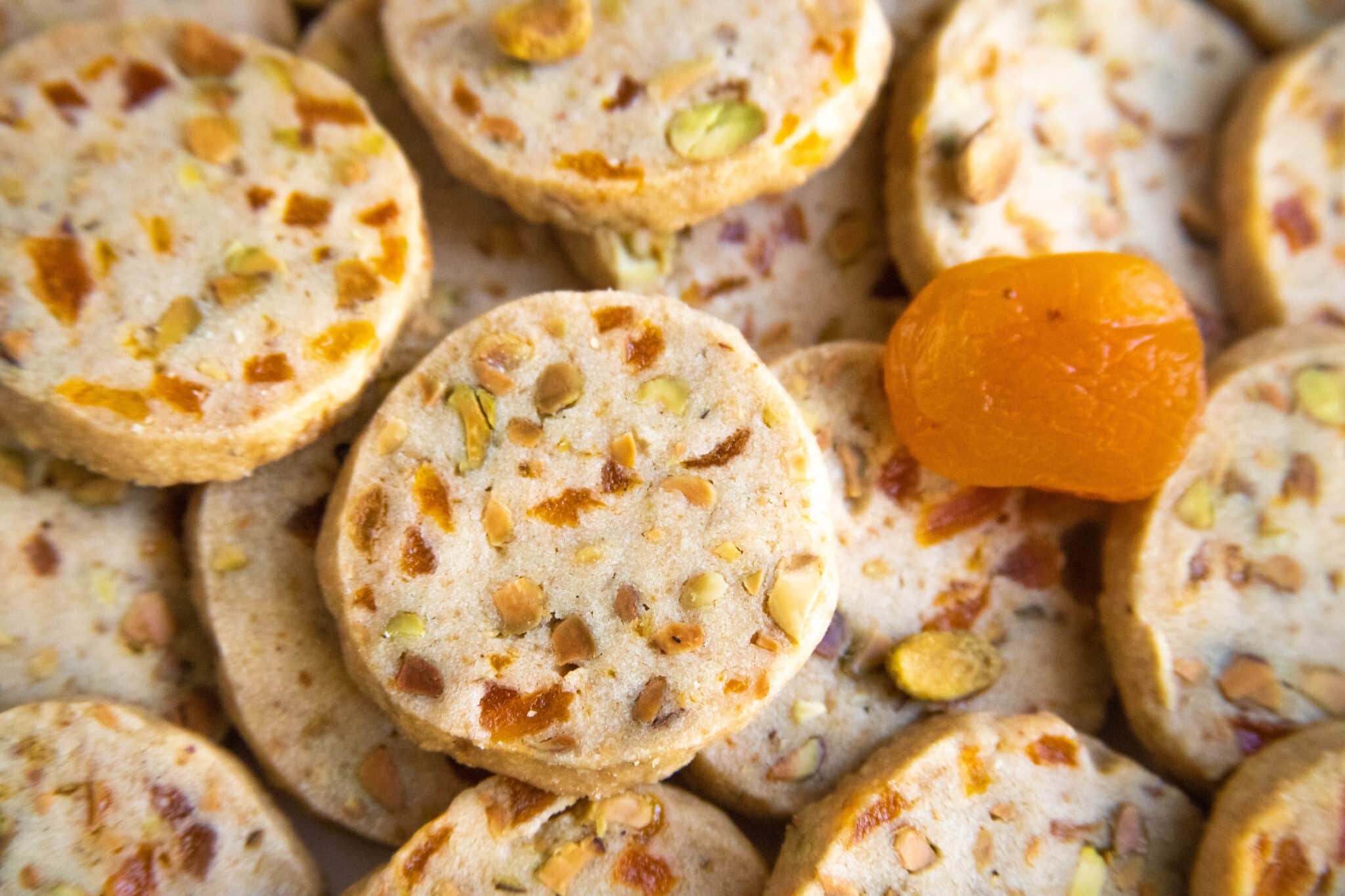 Apricot and Pistachi0 Shortbread Bakes by Brown Sugar