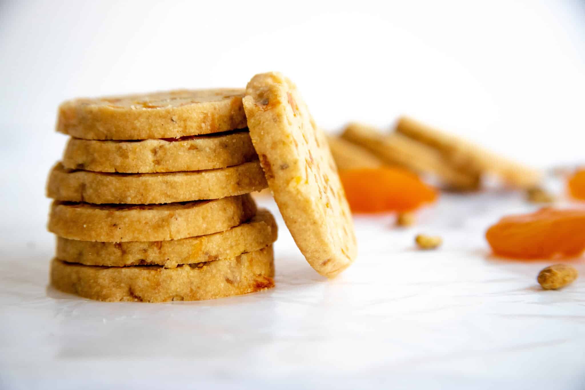 Apricot and Pistachi0 Shortbread Bakes by Brown Sugar