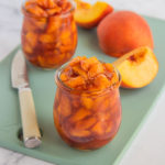 Roasted Peaches with fresh peaches