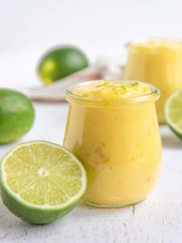 Lime Curd in a Jar