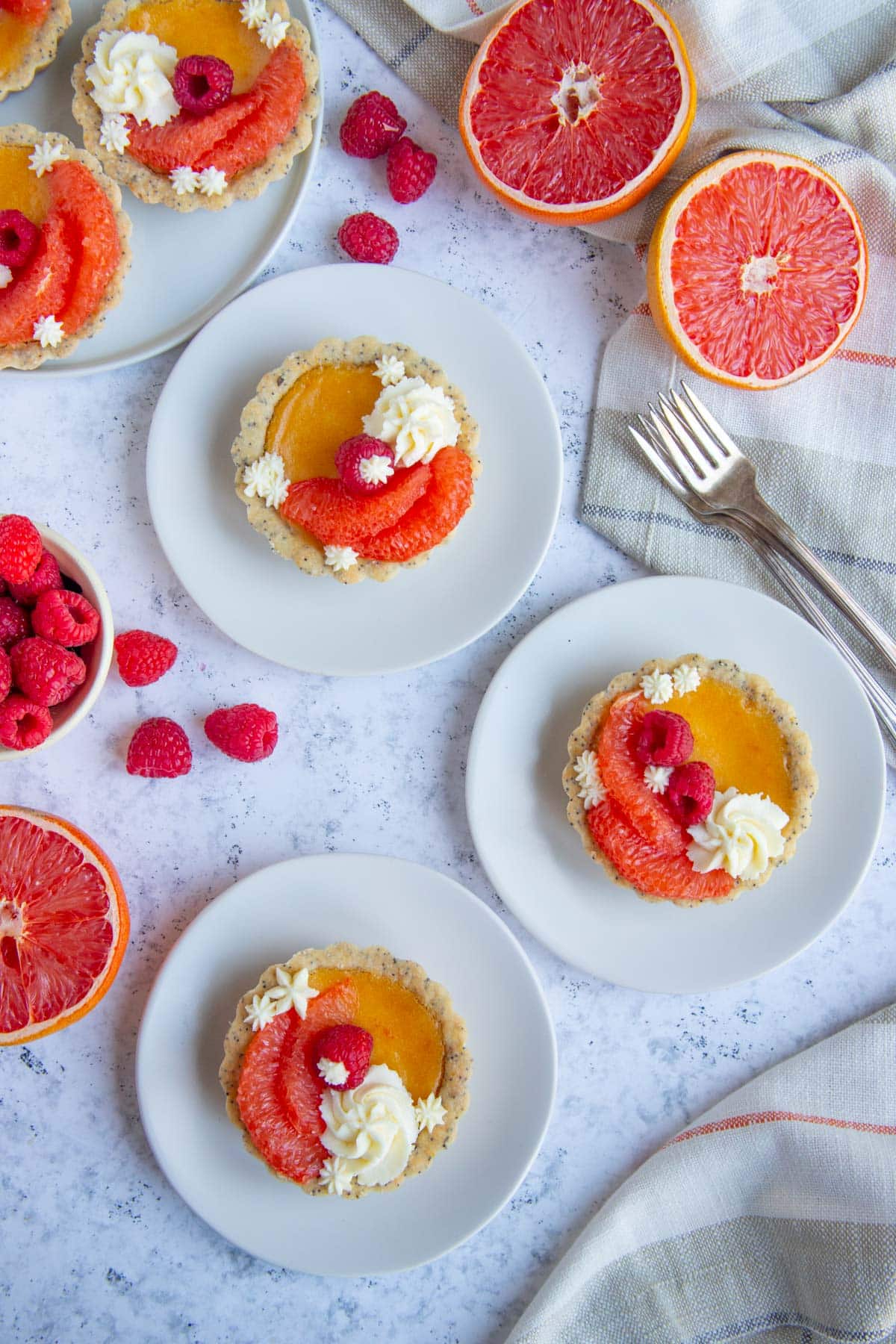 Grapefruit Curd Tart with Poppy Seed Crust-image
