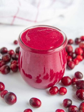 Cranberry Curd in a jar