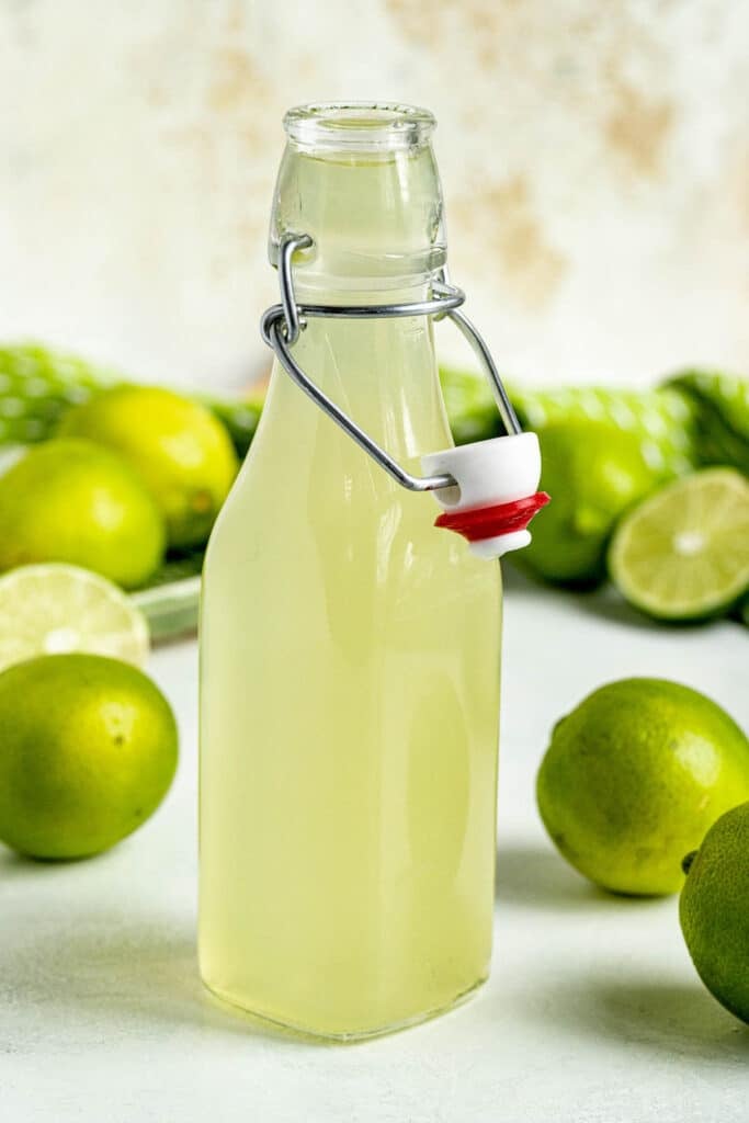 Lime Simple Syrup Bakes by Brown Sugar