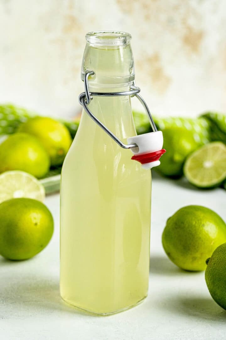 Lime Simple Syrup Bakes by Brown Sugar