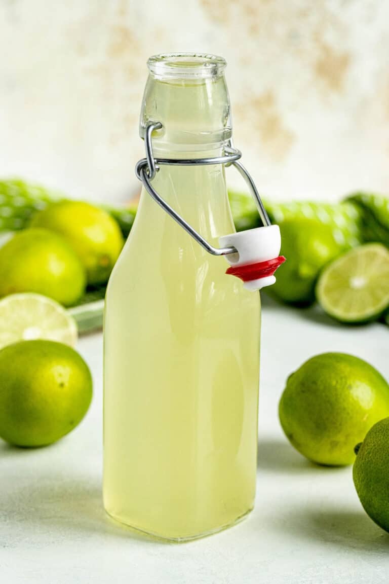 Lime Simple Syrup Bakes by Brown Sugar