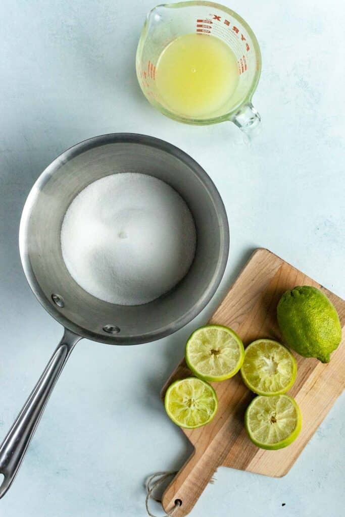 Lime Simple Syrup Bakes by Brown Sugar