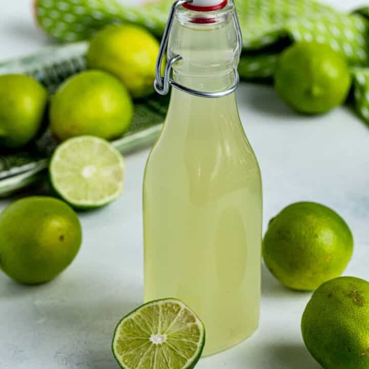 Lime Simple Syrup Bakes by Brown Sugar