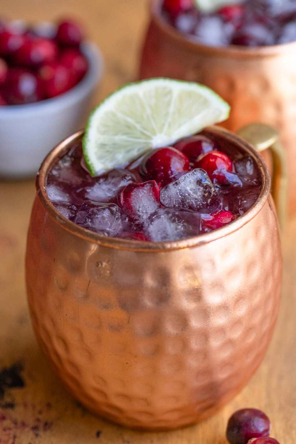 Cranberry Moscow Mule with Cranberry Simple Syrup Bakes by Brown Sugar